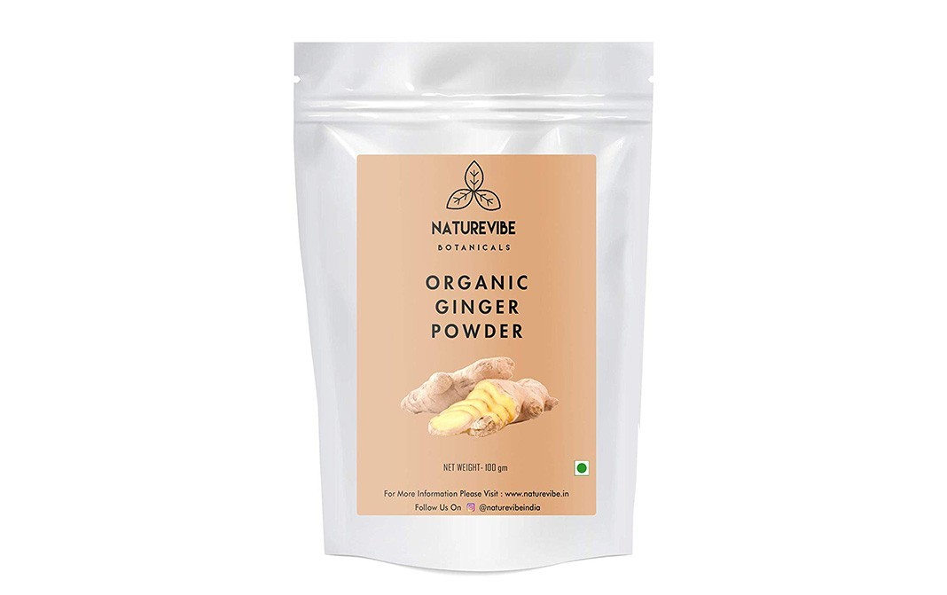 Naturevibe Botanicals Organic Ginger Powder    Pack  100 grams